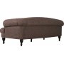 Chesterfieldsoffa 3-sits brun vintage 225 cm bred
