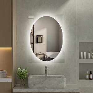 Spegel - Benevento | Oval | LED-belysning, dimbar & anti-fog Spegel - Benevento | Oval | LED-belysning, dimbar & anti-fog