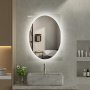 Spegel - Benevento | Oval | LED-belysning, dimbar & anti-fog