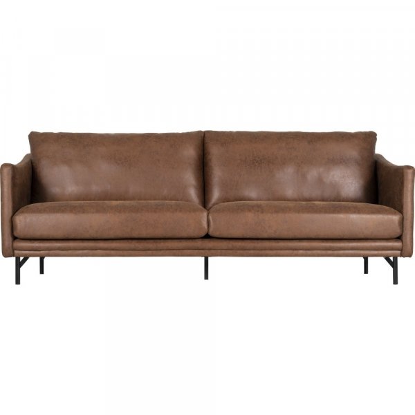 Vintage sofa 3-personers brun 223 cm Vintage sofa 3-personers brun 223 cm