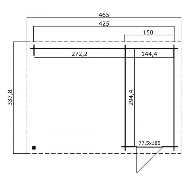 Friggebod Helen - 13 m² Friggebod Helen - 13 m²