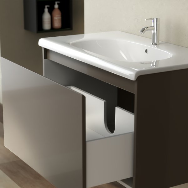 Badrumsmöbler Zeal 80 cm - Greige Badrumsmöbler Zeal 80 cm - Greige