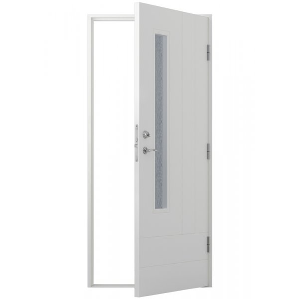 Ytterdörr Denise - med smalt fönster + Karmhylsor Ytterdörr Denise - med smalt fönster + Karmhylsor