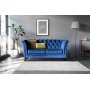 1 Soffa 2-sits chesterfield blå - Milton
