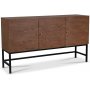 Carl sideboard i brunbetsad ek med 3 d�rrar