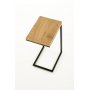 Sidobord / Laptop-bord - Ek/svart