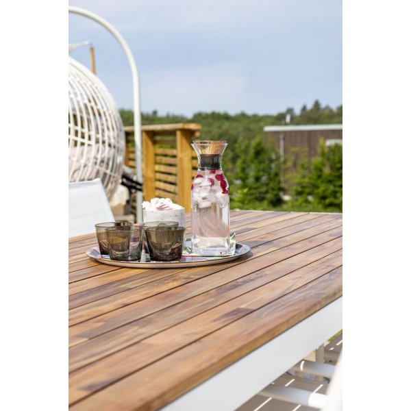 Balsjö matbord – Vit/akacia Balsjö matbord – Vit/akacia