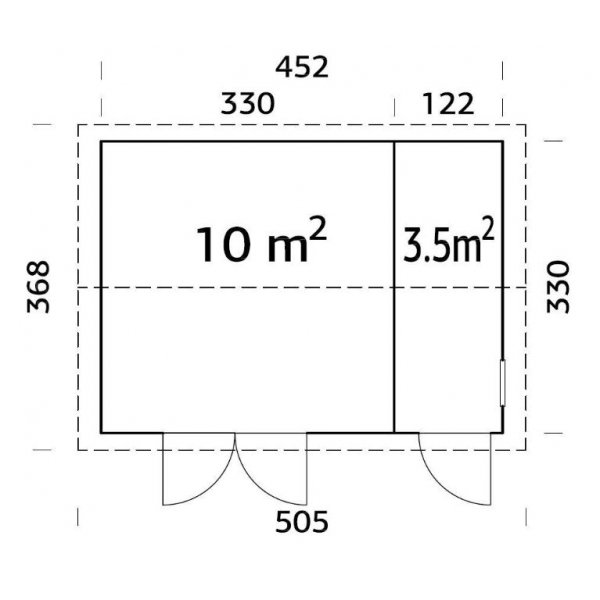 Olaf Förråd & Cykelskjul - 13,5 m² Olaf Förråd & Cykelskjul - 13,5 m²