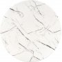 Raymond matbord �100 cm - Vit marmor/guld