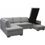 Soffa 309 cm ljusgr� - Solna