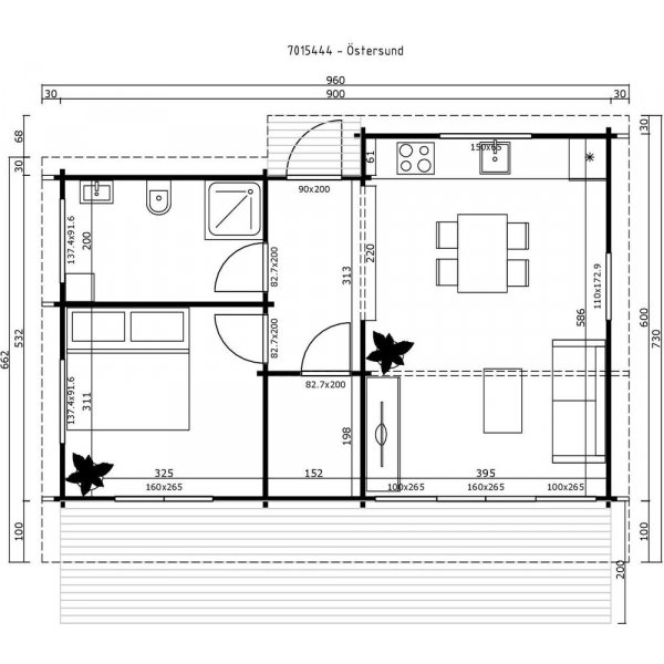 Fritidshus Hjalmar 70 - 54 m² Fritidshus Hjalmar 70 - 54 m²