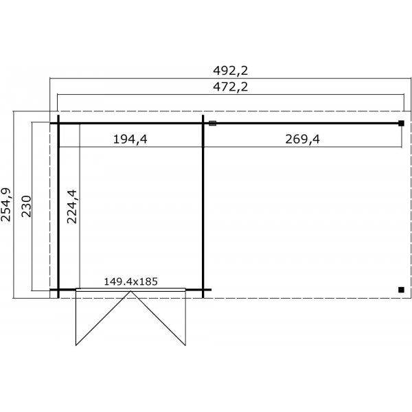 Friggebod Logan - 12,3 m² Friggebod Logan - 12,3 m²
