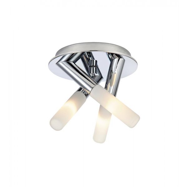 Glssbo Taklampa - Krom/Frostat glas
