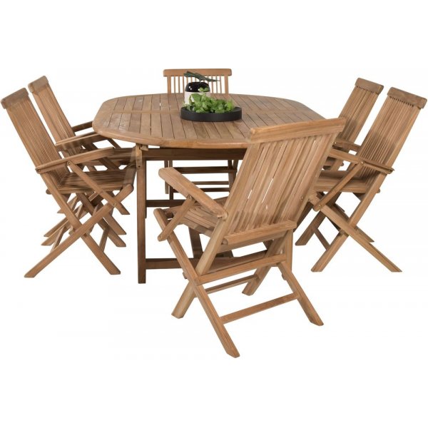 Bjuråker Matgrupp (180x120) - Natur - 6 Stolar Bjuråker Matgrupp (180x120) - Natur - 6 Stolar