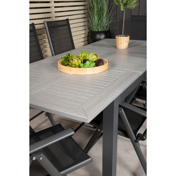 Ekenäs Matgrupp (152x90) - Svart/Grå - 6 Stolar Ekenäs Matgrupp (152x90) - Svart/Grå - 6 Stolar