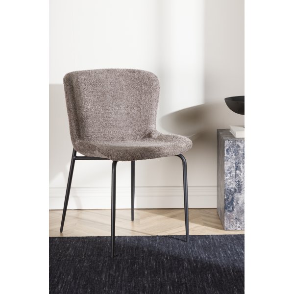 Modesto matstol - Brun boucle