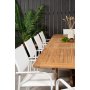 Bjurker Matgrupp - Vit/Teak - 10 Stolar