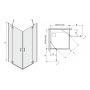 Brusehjrne Free Line II - 6 mm glas (to dre udad)
