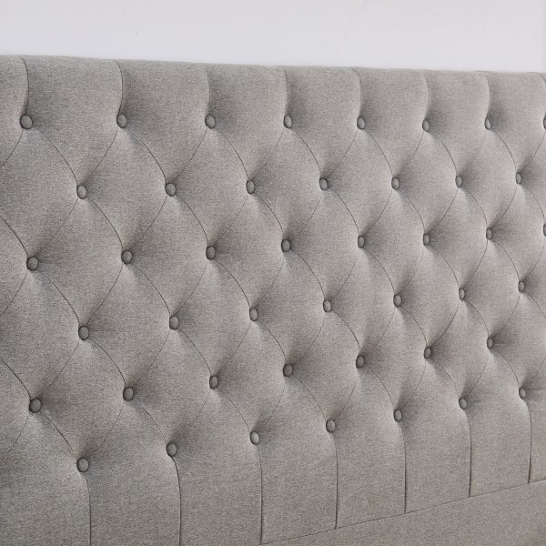 Deluxe pikerad Sänggavel 160 x 125 cm - Grå Deluxe pikerad Sänggavel 160 x 125 cm - Grå