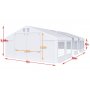 Partytlt i PVC - 6 x 30 m