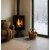 Braskamin 9 kW | Vedeldad kamin med glasfront | Raumo