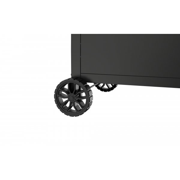 Gasolgrill med lock och varmh�llningsgaller - 3 br�nnare - svart