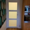 Mycket fina dörrar. Rummet får en helt ny karaktär med ljusinsläpp utan insyn. Innerdörr Öland - 1-spegel - 3 glas - Massiv