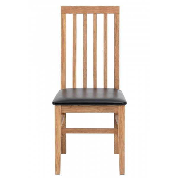 Matstol ek med svart sits - Alaska Matstol ek med svart sits - Alaska