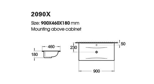 Møbelpakke Verona 90 - Grå med spejlskab Møbelpakke Verona 90 - Grå med spejlskab