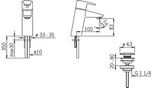 Oras Tvättställsblandare Cubista 2804 Oras Tvättställsblandare Cubista 2804