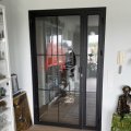 Kundbild Industriglasd�rr med f�nsterparti - 128 x 208 cm - V�nsterh�ngd