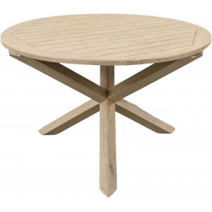Läs mer om Saltö runt matbord i grå teak - 120 cm diameter - Trädgårdsbord, Utemöbler