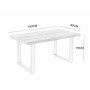 Aster matbord 160x90 cm - M�rkbrun ek
