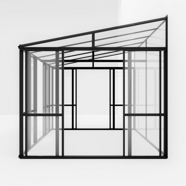 Uterum med aluminium stomme och skjutd�rrar - 10,1 m�