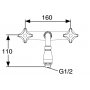 FM Mattsson Tvgrepps spolblandare Krom - 3160-0610