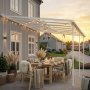 1 Altantak 5,6x2,5 m vit aluminium UV-skyddad kanalplast