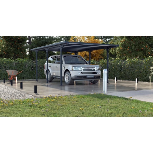Erillinen autokatos Andy B - 502x313 cm rakennussarja alumiinista ja metallista Erillinen autokatos Andy B - 502x313 cm rakennussarja alumiinista ja metallista