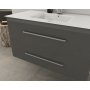 Badmbel Torino 90 - Anthrazitfarben mit Spiegelschrank