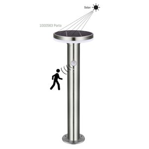 Solcellsdriven pollare med sensor