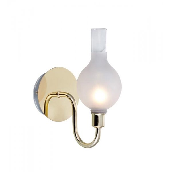Linde Vgglampa - Mssing/Frostat glas