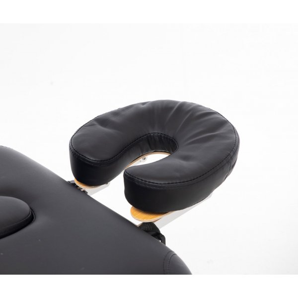 Massageb�nk med metallben - 2 zoner - Svart