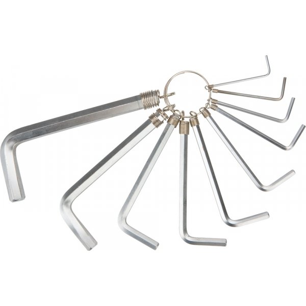 Insexnyckelset 1,5 - 10 mm, 10 delar