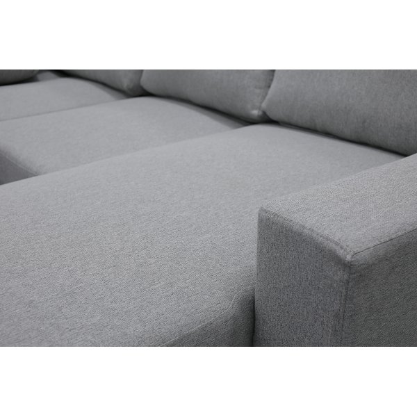 U-soffa med f�rvaring 367 cm gr�
