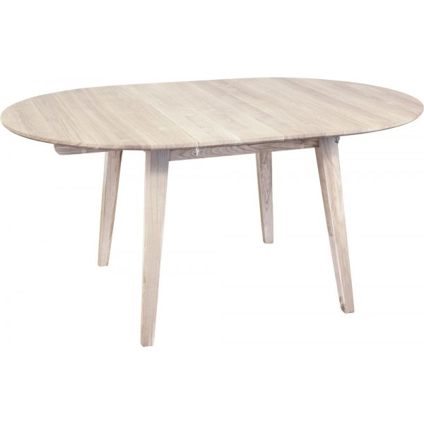 Matbord Genova f�rl�ngningsbart �110-160x110 cm whitewash oak