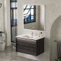 Badezimmerpaket - Monaco | Soft-Close-Schubladen & LED-Spiegel | 80 cm
