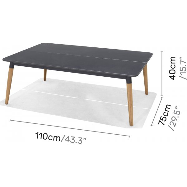 Lifestyle Garden Gartengruppe Ipanema mit Sofa, 2 Sesseln und Couchtisch - Grau / Teak / Olefin Lifestyle Garden Gartengruppe Ipanema mit Sofa, 2 Sesseln und Couchtisch - Grau / Teak / Olefin