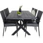 Ramsj Matgrupp (200x100) - Svart - 6 Stolar