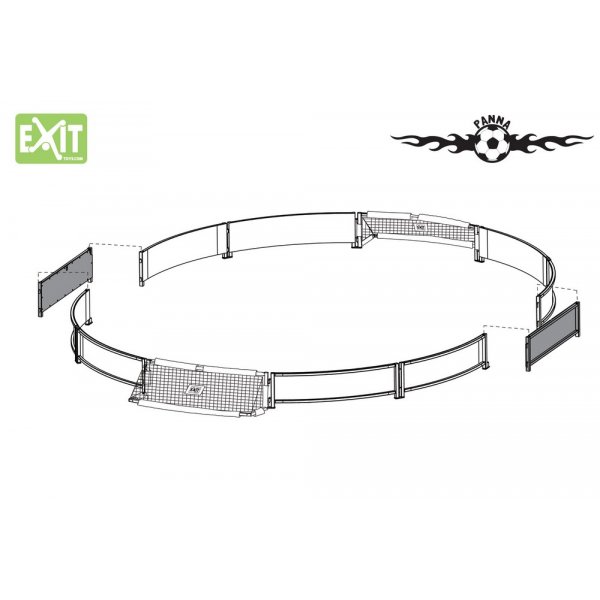 Frlngningskit till fotbollssarg Panna