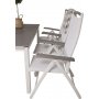 Prssebo Matgrupp (160x100) - Vit/Gr - 6 Stolar