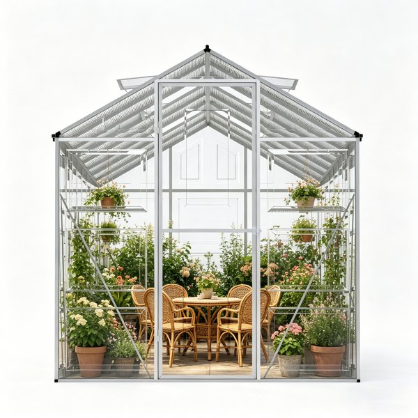 Växthus Harmony Gardeney 8,7 m² aluminium polykarbonat fristående Växthus Harmony Gardeney 8,7 m² aluminium polykarbonat fristående